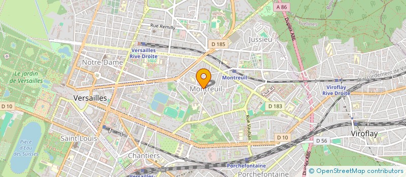 localisation de l'entreprise DI LUNA à VERSAILLES