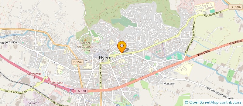 localisation de l'entreprise DI NAZZARO à HYERES