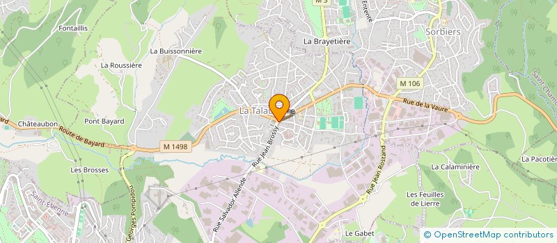 localisation de l'entreprise DI PALMA TRAITEUR  LA TALAUDIERE