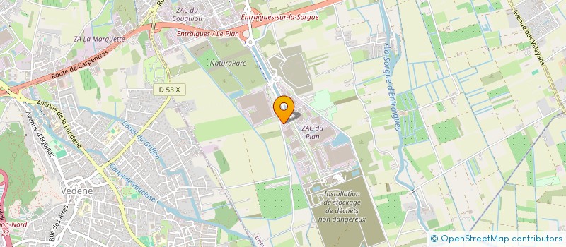 localisation de l'entreprise DI PASQUALE METALLERIE FERRONNERIE à ENTRAIGUES-SUR-LA-SORGUE