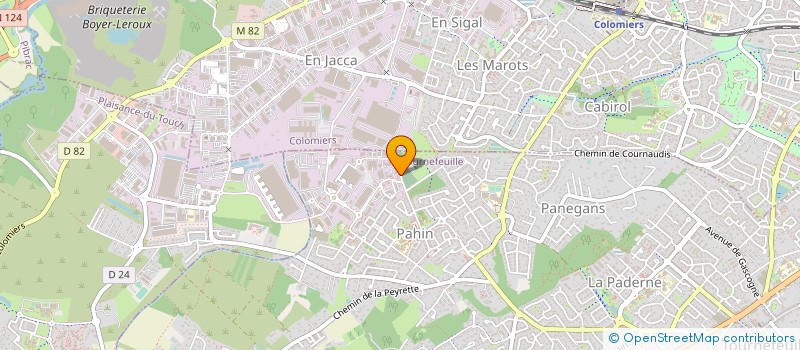 localisation de l'entreprise DI PIAZZA AQUITAINE à TOURNEFEUILLE