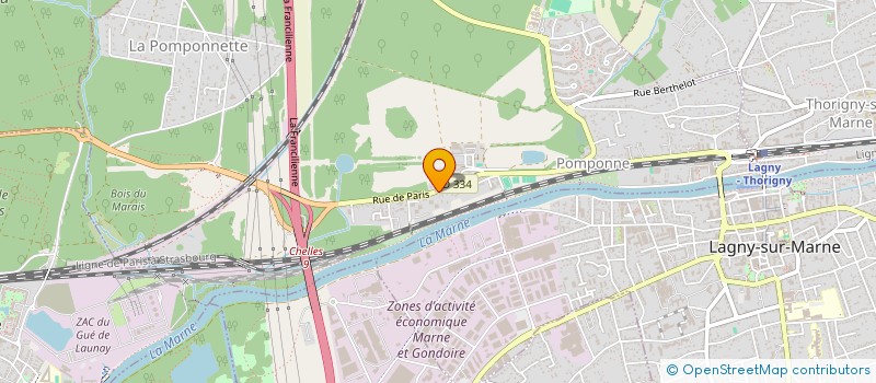 localisation de l'entreprise DI PRO PLUS  POMPONNE