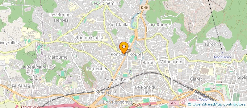 localisation de l'entreprise DI RUSSO à TOULON