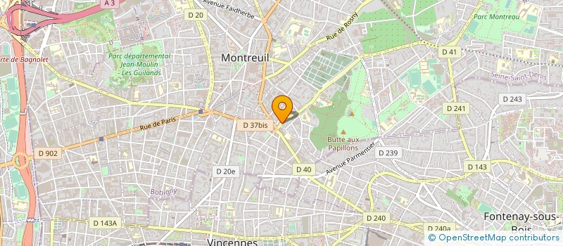 localisation de l'entreprise DI TORINO-CASINO-VIGNORON-CAFE à MONTREUIL