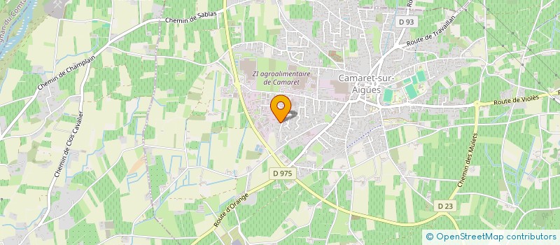 localisation de l'entreprise DI VINS SELECTION à CAMARET-SUR-AIGUES