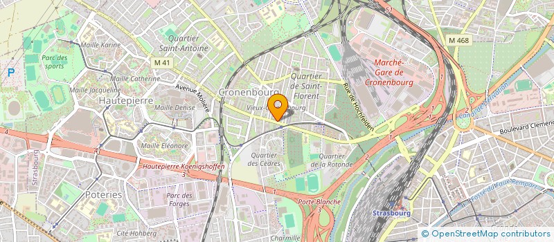 localisation de l'entreprise DIA à STRASBOURG