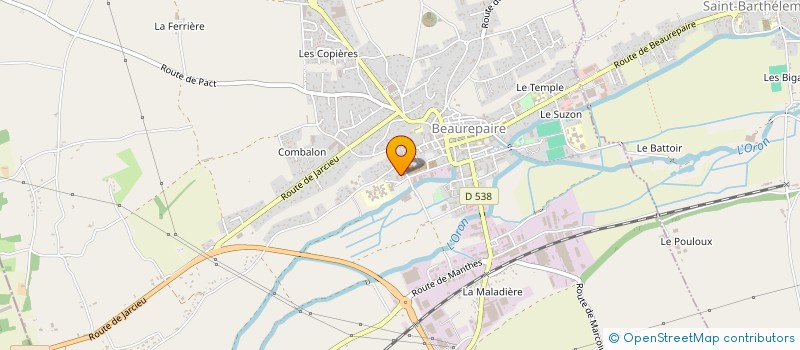 localisation de l'entreprise DIA  BEAUREPAIRE