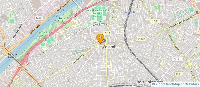 localisation de l'entreprise DIA-BAR TRANSPORT à COLOMBES