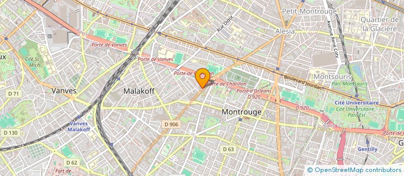 localisation de l'entreprise DIA F TRANSPORT  MALAKOFF