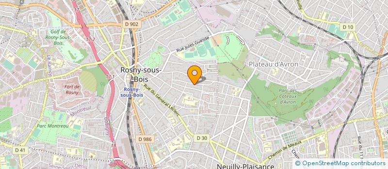 localisation de l'entreprise DIA NEGOCE à ROSNY-SOUS-BOIS