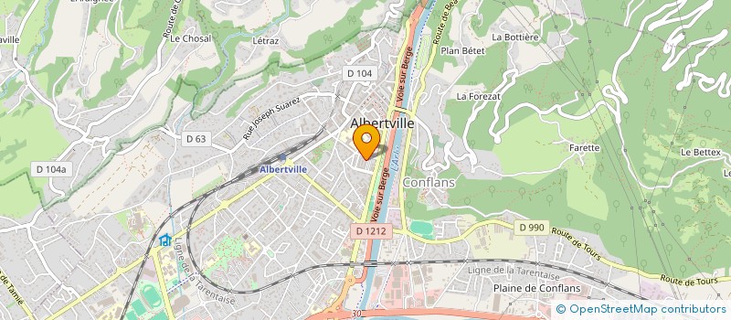 localisation de l'entreprise DIA NETTOYAGE à ALBERTVILLE