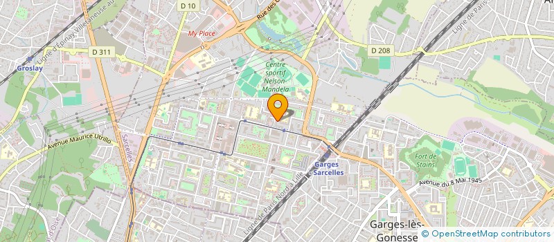 localisation de l'entreprise DIA TRANSPORT  SARCELLES