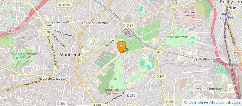 localisation de l'entreprise DIA TRANSPORT à MONTREUIL