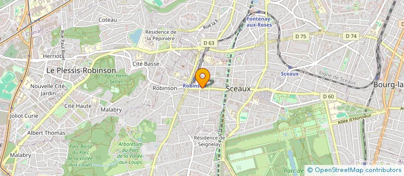 localisation de l'entreprise DIA92 à SCEAUX