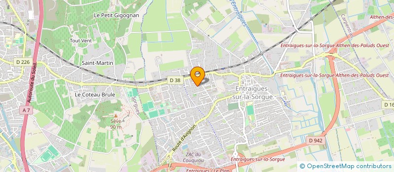 localisation de l'entreprise DIAA à ENTRAIGUES SUR LA SORGUE