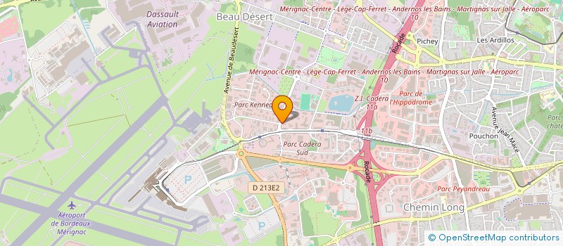 localisation de l'entreprise DIAB à MERIGNAC