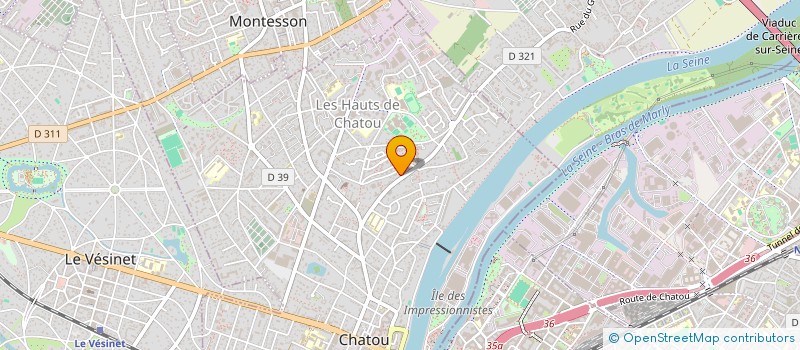 localisation de l'entreprise DIAB  CHATOU