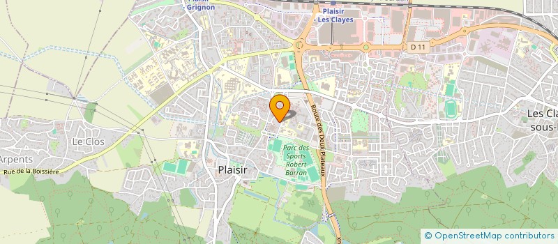 localisation de l'entreprise DIABA-TRANSPORT  PLAISIR