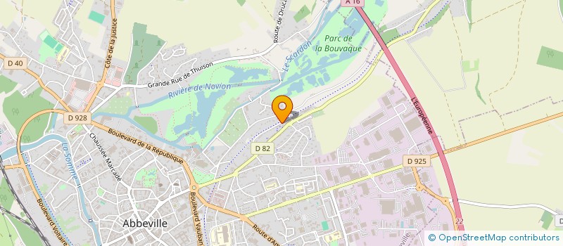 localisation de l'entreprise DIABBI ET COMPAGNIE à ABBEVILLE