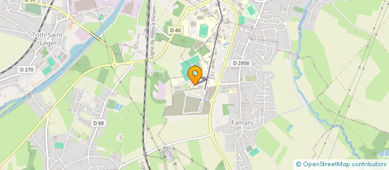 localisation de l'entreprise DIABLES ROUGES HOLDING (D.R.H.)  SAINT-SAULVE