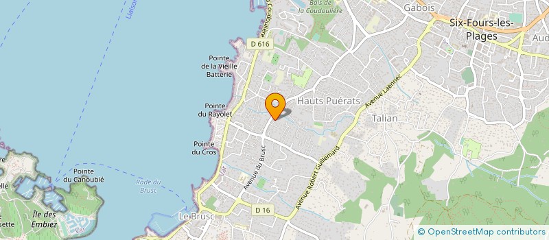 localisation de l'entreprise DIABLITO à SIX-FOURS-LES-PLAGES