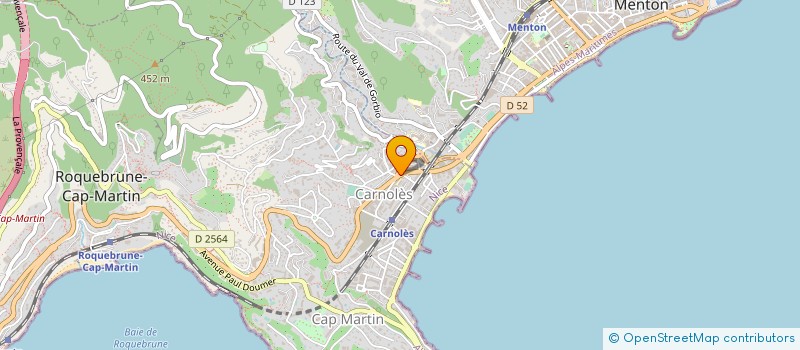 localisation de l'entreprise DIABOLO à ROQUEBRUNE-CAP-MARTIN