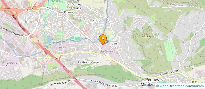 localisation de l'entreprise DIABOLO à LES PENNES-MIRABEAU