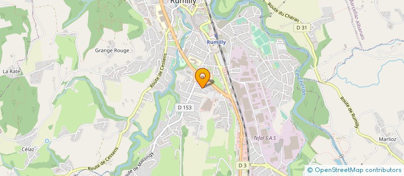 localisation de l'entreprise DIABOLO CHARVIN  RUMILLY