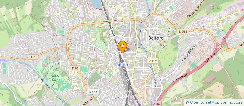 localisation de l'entreprise DIABOLO SARL à BELFORT