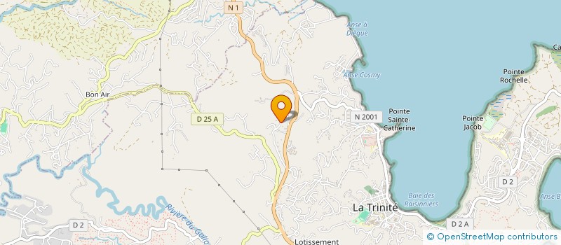 localisation de l'entreprise DIACONALE ET FAMILIALE DE LA MARTINIQUE à LA TRINITE