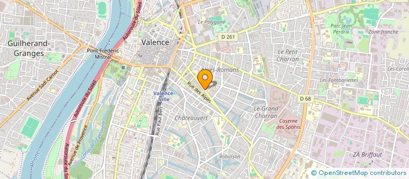 localisation de l'entreprise DIACONAT PROTESTANT à VALENCE