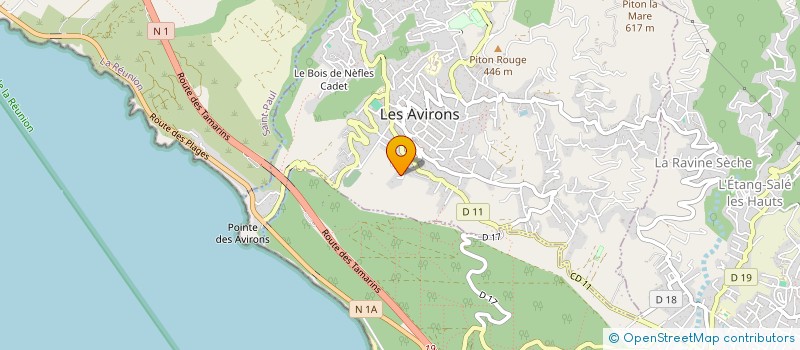 localisation de l'entreprise DIACONIE DE LA BEAUTE 974 à LES AVIRONS