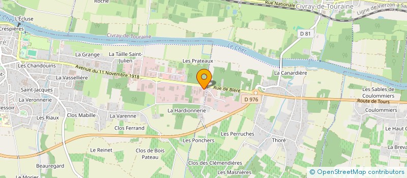 localisation de l'entreprise DIADELOS 37 à BLERE