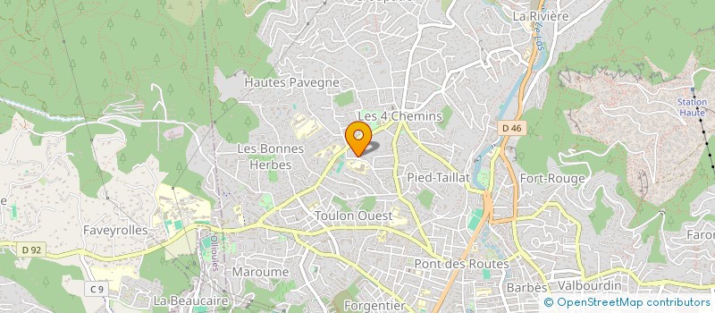 localisation de l'entreprise DIADEX à TOULON