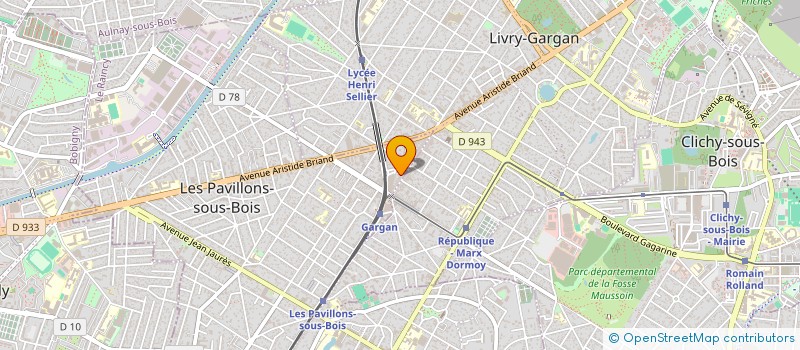 localisation de l'entreprise DIAF BATIMENT  LES PAVILLONS-SOUS-BOIS