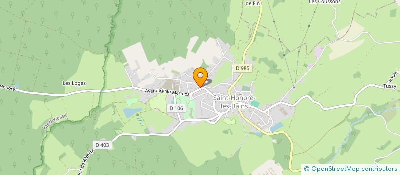 localisation de l'entreprise DIAG 58 à SAINT-HONORE-LES-BAINS