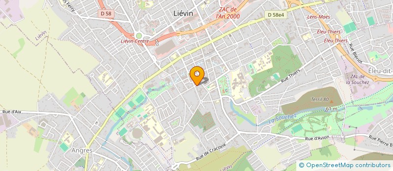 localisation de l'entreprise DIAG ARTOIS CABINET CHRISTOPHE à LIEVIN