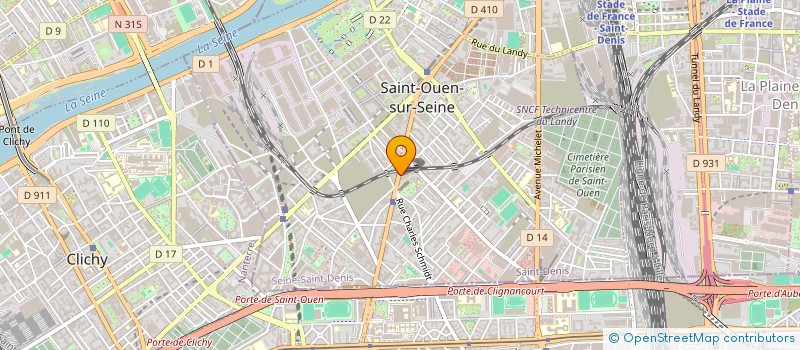 localisation de l'entreprise DIAG AUDIT ET REEMPLOI  SAINT-OUEN-SUR-SEINE
