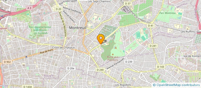 localisation de l'entreprise DIAG DENDRO à MONTREUIL