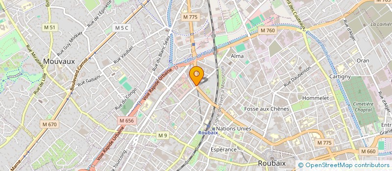 localisation de l'entreprise DIAG ECO IMMO METROPOLE  ROUBAIX