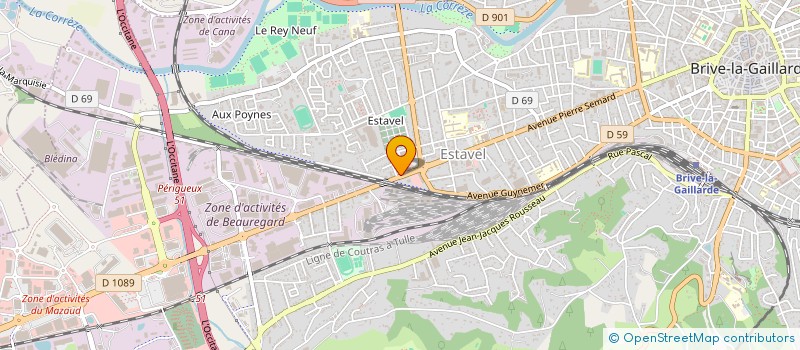 localisation de l'entreprise DIAG EXPERT  BRIVE-LA-GAILLARDE