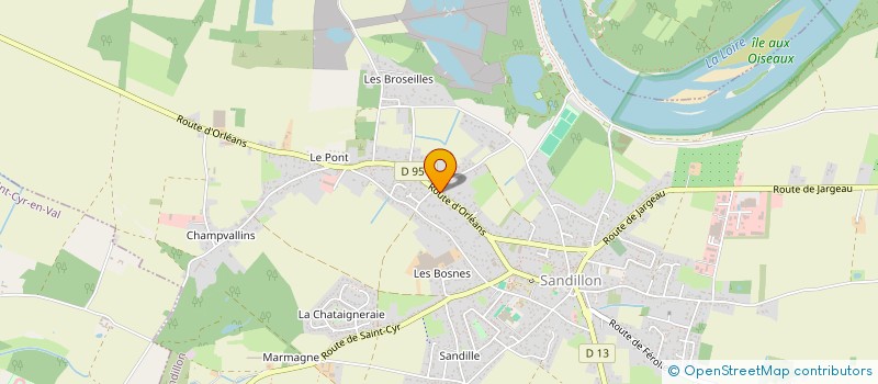 localisation de l'entreprise DIAG'EXPERTISES à SANDILLON