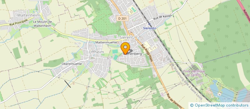 localisation de l'entreprise DIAG'HABITAT ALSACE LORRAINE  SIERENTZ