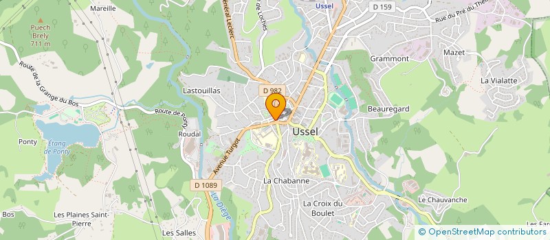 localisation de l'entreprise DIAG'IM  USSEL