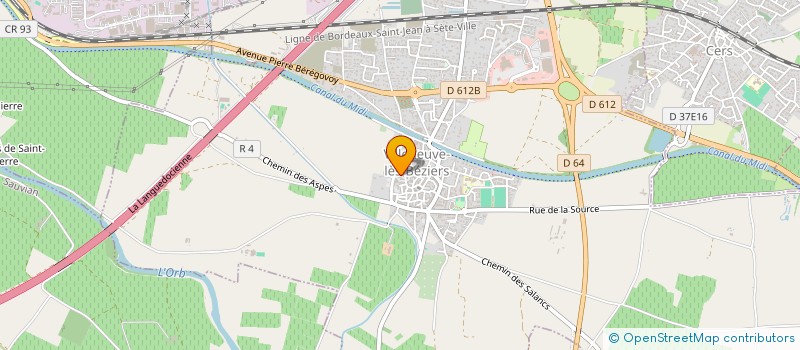 localisation de l'entreprise DIAG IMM'O à VILLENEUVE-LES-BEZIERS