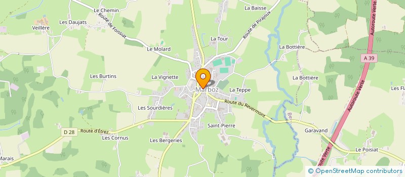localisation de l'entreprise DIAG'IMMO 01 à MARBOZ