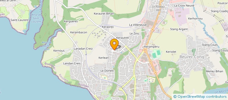 localisation de l'entreprise DIAG'IMMO CORNOUAILLE à CONCARNEAU