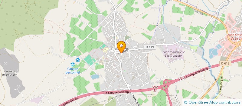 localisation de l'entreprise DIAG IMMO R-C  POUSSAN