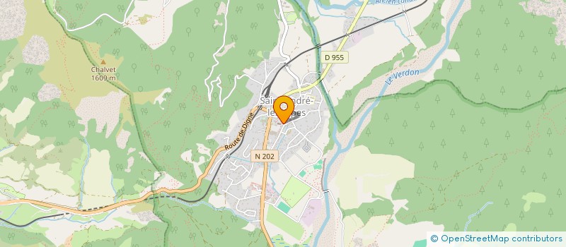 localisation de l'entreprise DIAG IMMO VERDON à SAINT-ANDRE-LES-ALPES