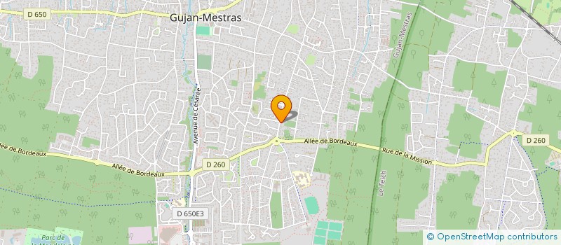 localisation de l'entreprise DIAG-INVEST à GUJAN-MESTRAS